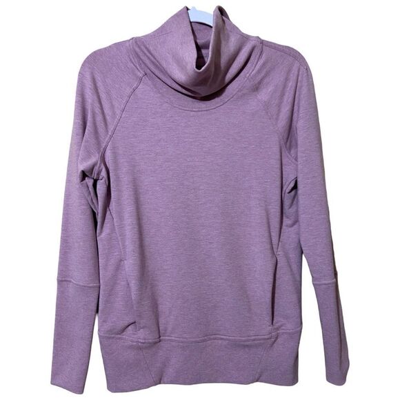 Lululemon High Lines Cowl Neck Vintage Mauve Heathered Lavender Pullover - Picture 1 of 7